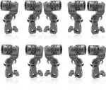 HIFFIN Photography Photo Light Lamp Bulb Holder E27 Socket Bracket Studio EU Plug (E27 Single lamp Holder 10 Pcs)