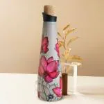 The Better Home Pouring insulated bottle, White-BG, Pink Lotus - 500ML