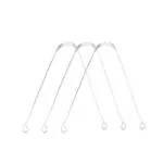 Nurpi oral care steel Tongue cleaner minda handle 13 x 5 x 1 cm for Adults and Kids Pack of 3
