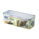 Lock & Lock Rectangular Transparent Plastic Airtight Bread Storage Container with Leak Proof Lid 5 L