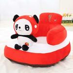 Home Designs Lightweight Red Cotton Sitting Sofa for Baby or Kids (3-12 Months) 45 D x 40 W cm