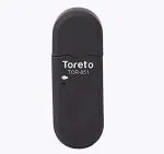 Toreto Bind-651, USB Bluetooth Receiver BT Dongle with Mic(TOR 651-Black)