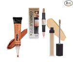 MISS DOLL BEAUTY Face makeup with Highlighter and Contour Stick (3 Items in the set)