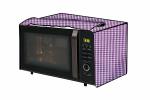 The Furnishing Tree Microwave Oven Cover for Samsung 23 L MS23K3513AK/T Pin Check Pattern Voilet