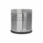 OPR Stainless Steel Silver Round Planter - (15 X 15 in.)