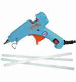 Fadman Sky Blue Plastic 20 W Standard Temperature Glue Gun With 3 Glue Sticks, 7 Mm