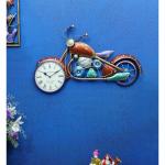 Craft Tree Red Metal Motorcycle Wall Clock