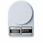 ShopiMoz SF400 Electronic Kitchen Digital Weighing Scale, Multipurpose Plastic Body Electronics Weighing Machine for Home (White, 10 Kg)