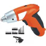 HUENISH Rechargeable Cordless Screwdriver 600 mah With 24 Pieces Screw Drill Bits Multicolor