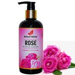 Natural Nectar Rose and Tea TreeShower Gel with Single Pump, Essential Oils, Vitamin-c, Aloevera extract and tea - Natural Body Wash for Men and Women - Paraben and Silicon Free
