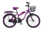 Vaux Angel 20T Bicycle for Girls (Purple-Black)