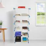 Fabura 6 shelf open Bookshelf cum utility rack-White