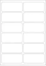 Novajet (Technova ) Mpl 12 Labels (Per A4 Size Sheet) Multi Purpose Self Adhesive Labels (Label Size 100 X 44 Mm) (Pack Of 25 Sheets)