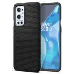 Spigen Matte Black TPU Liquid Air Back Cover Case For Oneplus 9 Pro 5G