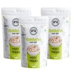 Aria Makhana (Pack of 3 * 65 Gms) MAGIC MASALA MAKHANA Phool Makhana, Foxnut, Gorgon Nuts