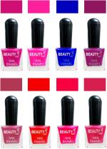 OUR Beauty Multicolor Quick Dry Long Lasting Hd Colors Nail Polish Set 2Feb38, 64 ml (Set Of 8)