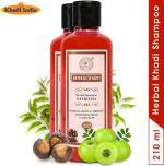 Herbal Khadi Satreetha Deep Cleansing Herbal Shampoo For Soft, Smooth & Shiny Hair/Moisturized Conditioned 420 ml (Pack of 2)