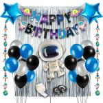 Festiko Space Birthday Party Decoration, Space Themed Party Supplies, Astronaut Birthday Galaxy Theme Party Decoration 31 Pcs Foil Material Multi Colour