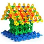 JYOKRI-everytime fun Brain Flakes Interlocking Multicolor Plastic Coin Shape Toy Building Blocks Set for Kids (4-6 years) 80 pcs (PACK OF 2)