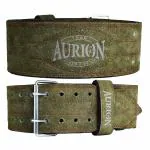 Aurion Profitness Genuine Leather Weightlifting Belt (XL, Olive Green Color, Pack of 1) for Men and Women | Power Lifting for Men and Women | Back Support for Heavy Lifting | Deadlift Gym Equipment
