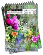 Craft Qila Watercolor Painting (50 Sheets, 100 Pages) A4 Sketchbook | Top Spiral-Bound Sketchpad for Artists | Professional Grade Drawing and Sketchbook - Pack of 2