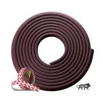 Kids Station Made in India Baby Proofing Edge Protector for Kids Safety, Rubber Edge for Sharp Furniture Edges and Corners, A Baby Safety Product (50g/mt Dense, 5mts, L- Shape, Brown)
