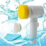 MyHomesWorld 5 in 1 Electrically Driven Magic Brush for Kitchen Bathroom Tub Shower Tile Carpet Bidet Sink Drain Cleaner, Sink Wash Basin, Bath Showers (Multicolour)