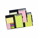COI Memo neon/Coral and Lemon Green Note pad Organiser/memo Notebook Holder Booklet Block Notes for Making Check List for Office and Gifting Purpose with Tear Off Sheets with Free Pen (Set of 3)
