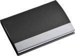 StealODeal Silver Black Stainless Steel Pocket Business Credit Debit 6 Card Holder (Set Of 1)