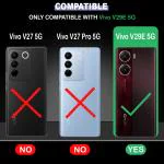 Casotec Back Cover for Vivo V29e 5G | Full Camera Protection | Liquid Silicon Case | Flexible Bumper Case for Vivo V29e 5G (Purple)