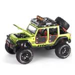 Ktrs Enterprise Jep Wrngler Rubion Alloy Pickup 1:24 Scale Model Car Exclusive Alloy Metal Car Die-Cast Car Scale Model Pullback Toy Car With Sound & Light Music Best Gifts Toys Kids Colors As Per Stock