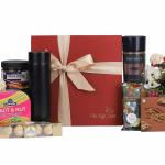 The Gift Tree Smart Temperature Bottle, Protein Spread, Granola Bars Almond Brittle Gift Hamper (Pack of 8)
