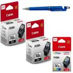 Canon PG 740 XL Twin & CL 741 XL Ink Cartridge With 3in1 Multi-Function Mobile Phone Stand
