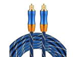 Microware Optical Audio Cable Digital Toslink Cable for Sound Bar/TV/PS4/Xbox, Blue