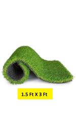 GULISTAAN High Density Artificial Grass Carpet ( 1.5 Feet x 3 Feet ) , Natural Green, 1 Pc