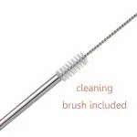 VRLSE Reusable BPA-Free Metal, Thick, Long, Dishwasher Safe Stainless Steel Drinking Straws