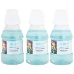 Dente91 Cool Mint Alcohol free Mouthwash, Removes 99.0% germs, Fresh Breath, Pack of 3, 450 ml