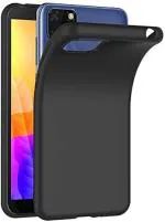 S-Hardline Realme C20 Black Silicone Rubberised Matte Tpu Flexible Back Cover