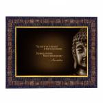 Hawai Siddhartha Gautama The Buddha Photo with Synthetic Wood Frame for Home, Office, Café and Restaurant Décor | Size- 36x26x2cm | SFDI00610_BLK