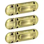 Plantex Door Stopper/Door Latch for Main Door/Baby Latch for Bathroom/Door Lock for Home and Office Doors - Pack of 3 (Satin Black)