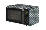 The Furnishing Tree Microwave Oven Cover for Electrolux 23 L Convection C23J101-BB-CG Interlocked Ropes Pattern Grey
