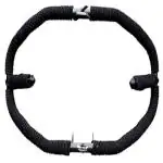 BIGBIRD Heavy Duty Metal with Rope Stylist Real Customized 8 Bend Black Rope Safety Leg Crash Guard for Royal Enfield Bullet Classic 350/500, Standard and Electra (Pack of 2)