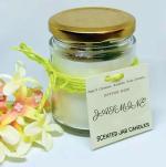 Sapi’S White Soy Wax Scented Jar Candles, Jasmine (Set Of 1)