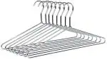 ROCKFIELD Aenon Fashion is my passion Steel Cloth Hanger Space Saving Non Slip Stainless Steel Metal Hanger for Shirts, Trousers (38 x 16 x 2 Cm, 12) (3 x 2, Pack of 3)