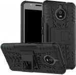 Leyon Black Plastic Back Cover For Motorola Moto E4 Plus