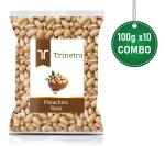 Trinetra Pista (Pistachios) 100gm Each (Pack of 10) 1000g