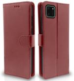 Balkans Realme C11 Flip Case Leather Finish | Inside TPU with Card Pockets | Wallet Stand and Shock Proof | Magnetic Closing | Complete Protection Flip Cover for Realme C11 (Brown)