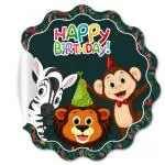 Festiko Animal, Jungle Theme Happy Birthday Stickers (48 Pcs)