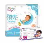 FABIE BABY Small Diaper Tested In USA (42Pcs) & Trail Kit Lotion, Wash, Shampoo, Massage Oil 50ML