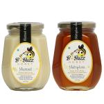 BBUZZ Mustard Honey (500gm) and Multi-Flora Honey (500gm) | Original Honey | Immunity Boosters | No Added Sugar | Honey Combo Pack 2
